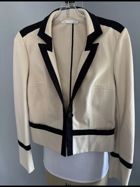 Diane von Furstenberg Valle Cream Black Trim